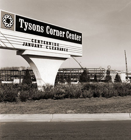 Tysons Corner 1969- the original map. 5 original courts- Aviary (Woodies),  Fountain (Hechts), Umbrella (Lansbau…